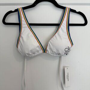 Calvin Klein Swimwear CK Pride Triangle Bikini Top and Bottoms